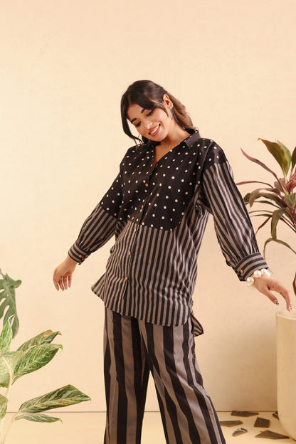 Monochrome Melody Cotton Coord Set