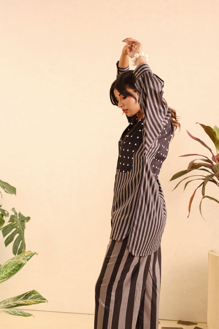 Monochrome Melody Cotton Coord Set