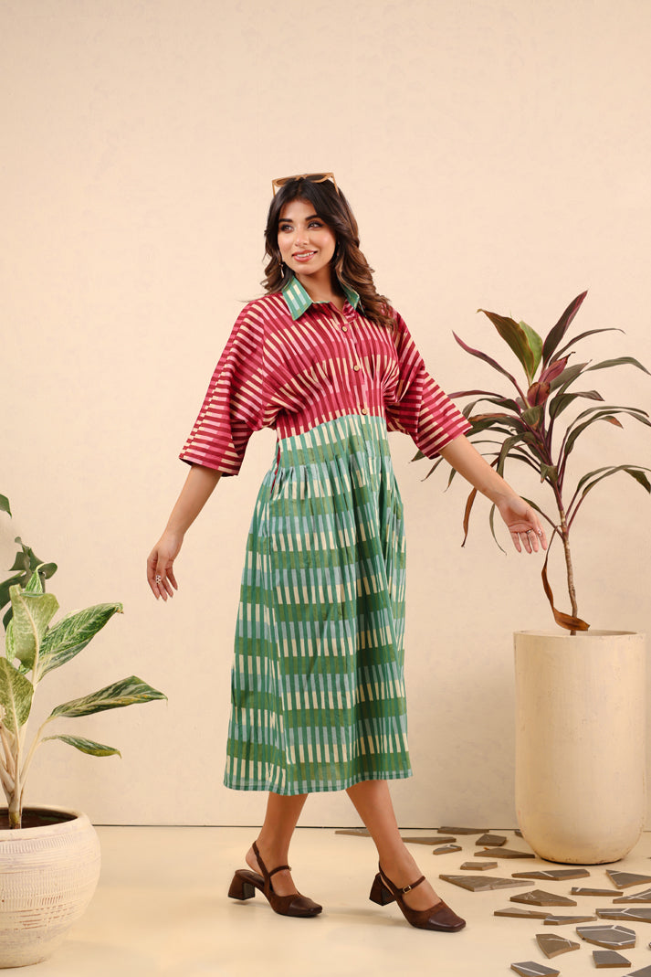 Watermelon Grove Cotton Dress