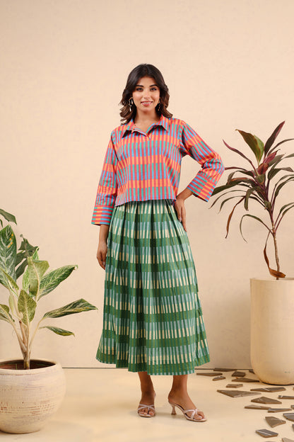 Tropical Harmony Top & Skirt Set