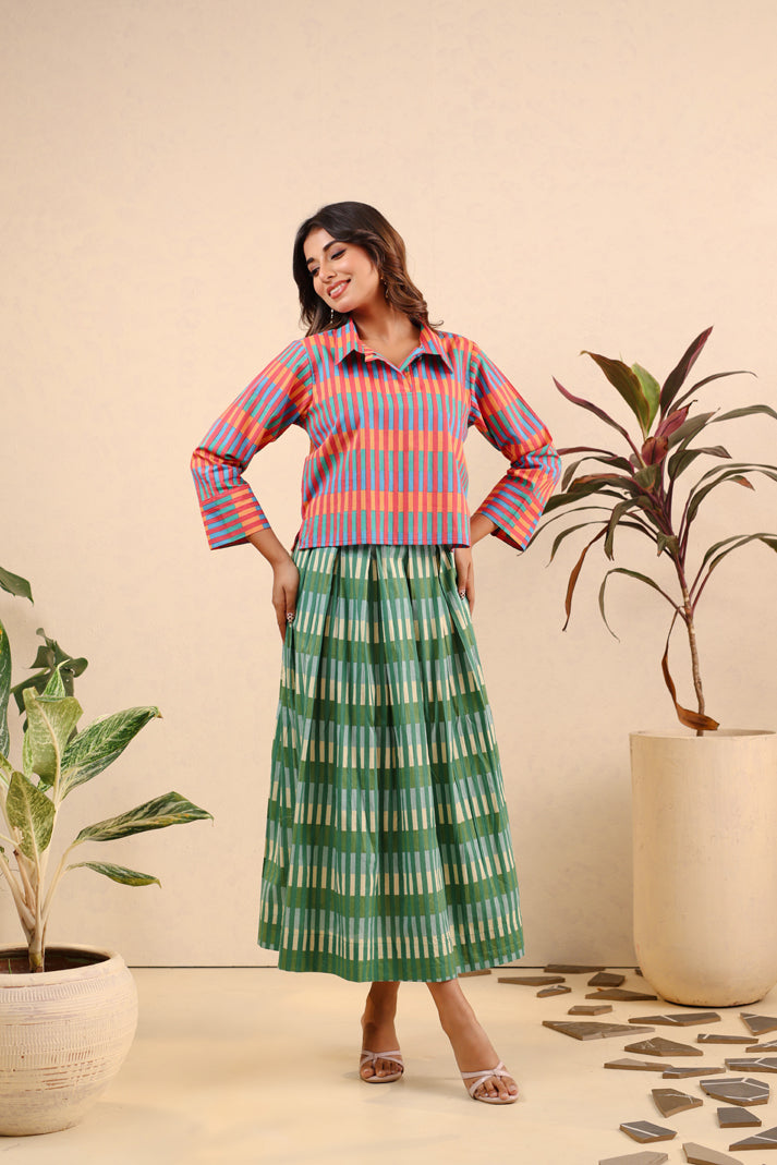 Tropical Harmony Top & Skirt Set