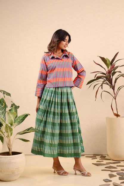 Tropical Harmony Top & Skirt Set