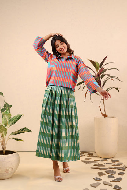 Tropical Harmony Top & Skirt Set