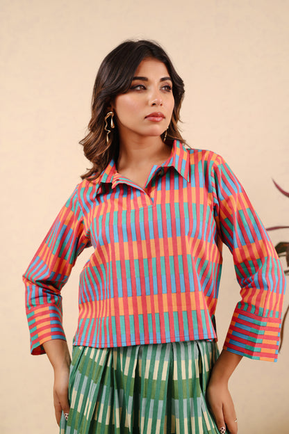 Tropical Harmony Top & Skirt Set