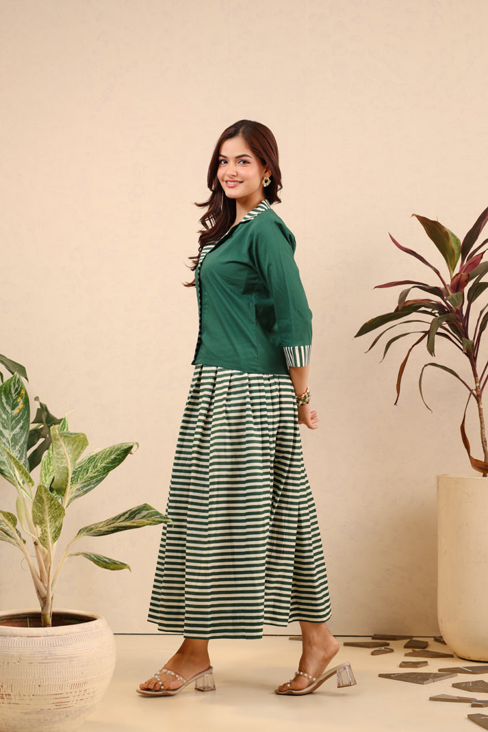 Green Tea Breeze Skirt Set