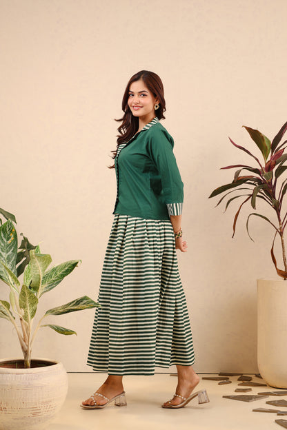 Green Tea Breeze Skirt Set