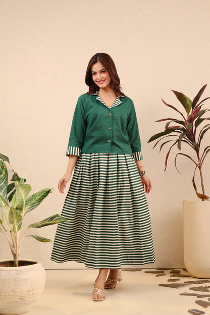 Green Tea Breeze Skirt Set