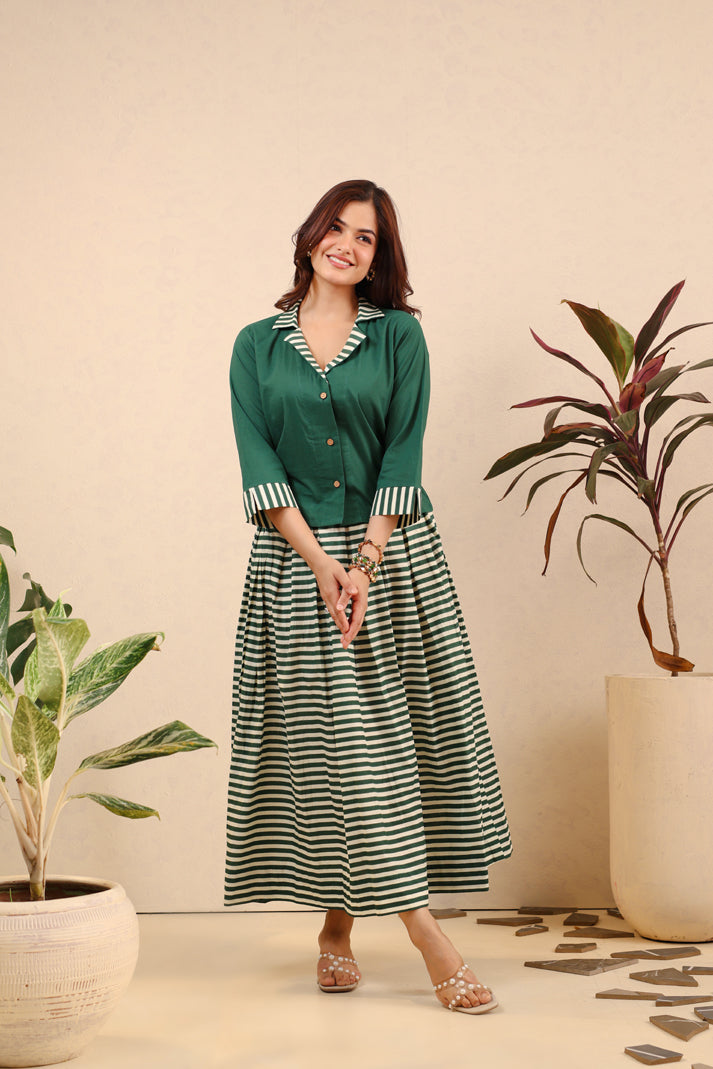 Green Tea Breeze Skirt Set