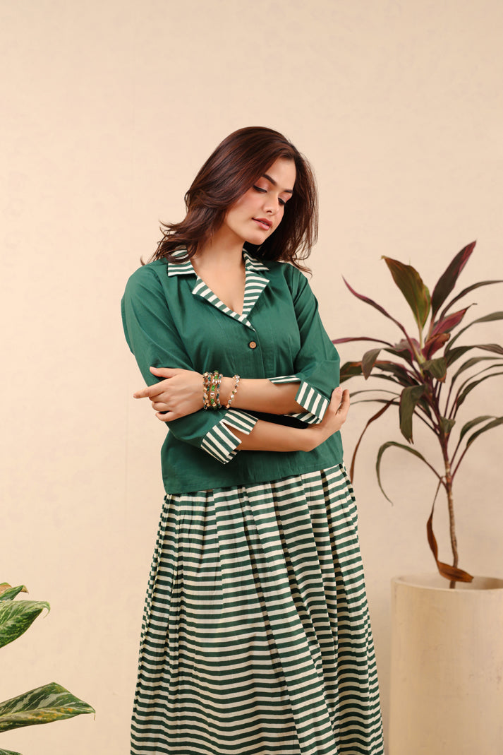 Green Tea Breeze Skirt Set