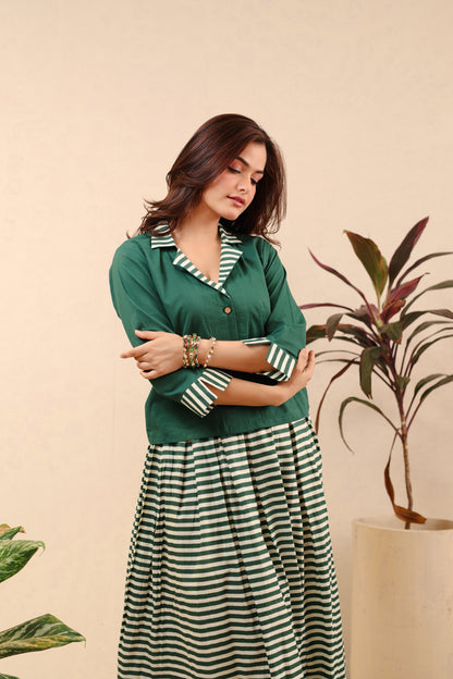 Green Tea Breeze Skirt Set