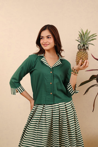 Green Tea Breeze Skirt Set