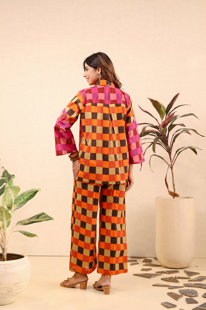 Sunset Mosaic Cotton Coord Set