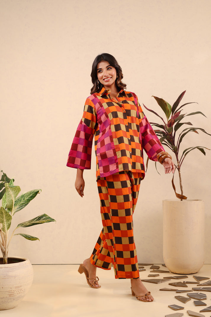Sunset Mosaic Cotton Coord Set