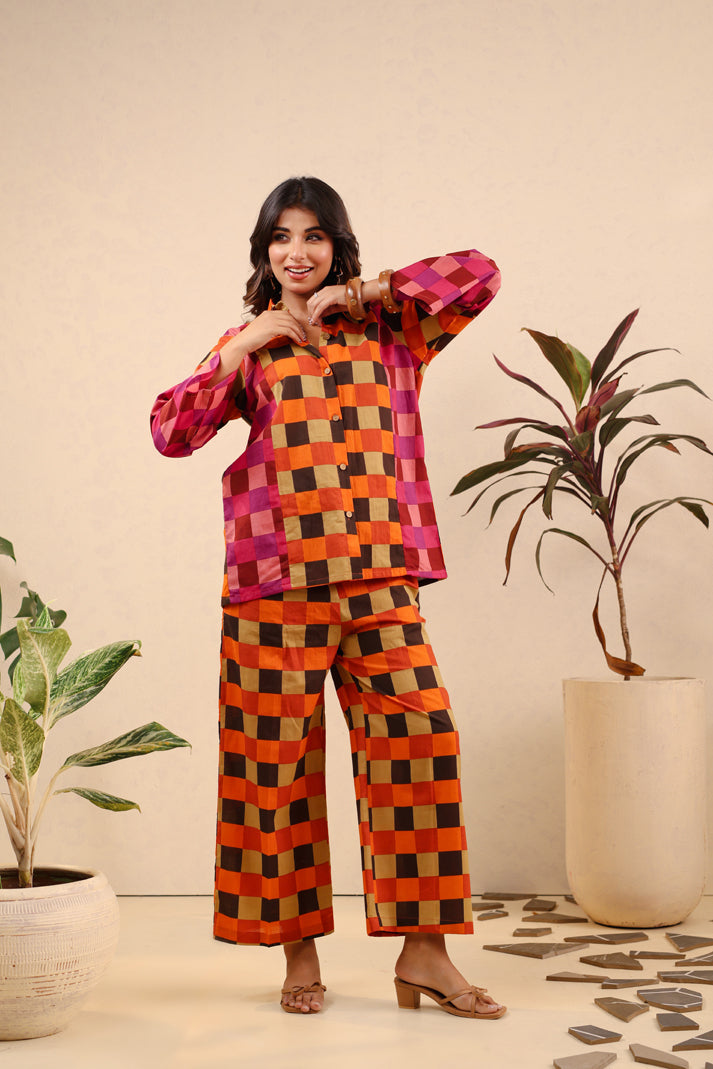 Sunset Mosaic Cotton Coord Set