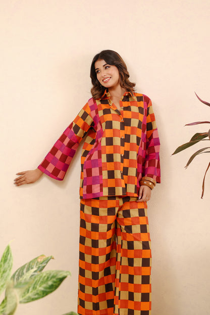Sunset Mosaic Cotton Coord Set