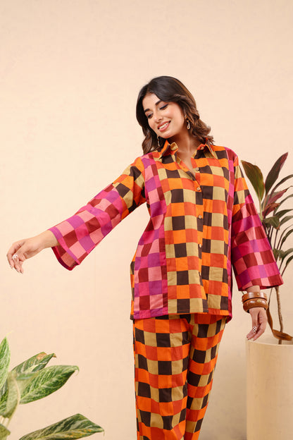 Sunset Mosaic Cotton Coord Set
