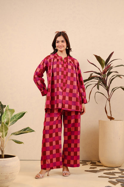 Ruby Reverie Cotton Cord Set