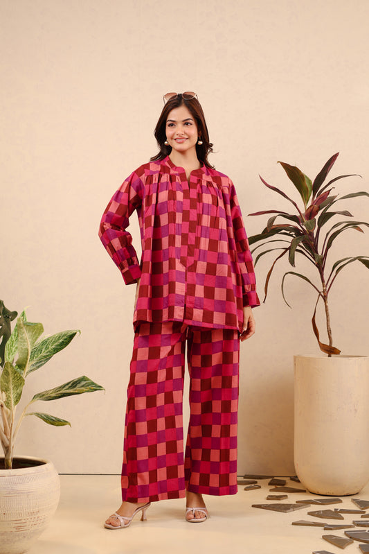 Ruby Reverie Cotton Cord Set