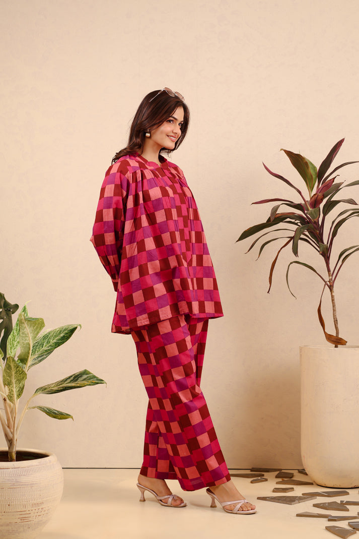 Ruby Reverie Cotton Cord Set