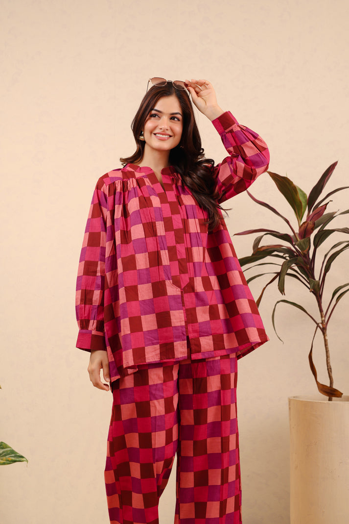Ruby Reverie Cotton Cord Set