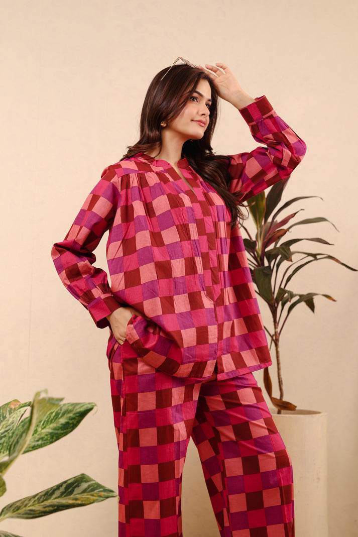 Ruby Reverie Cotton Cord Set