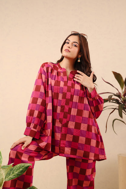Ruby Reverie Cotton Cord Set