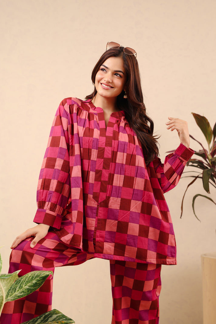 Ruby Reverie Cotton Cord Set