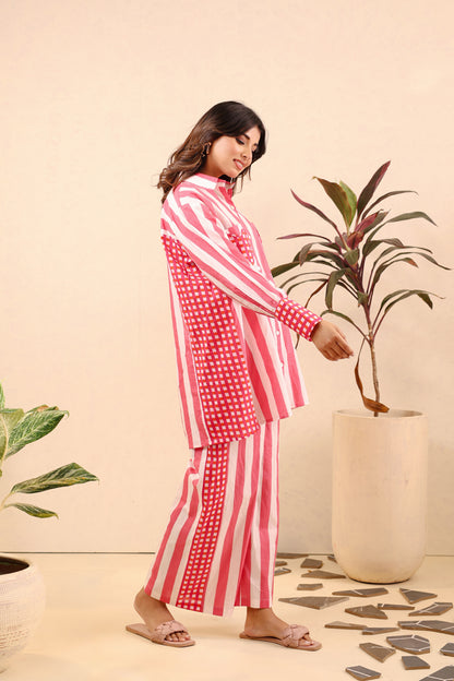 Rosé Romance Cotton Coord Set