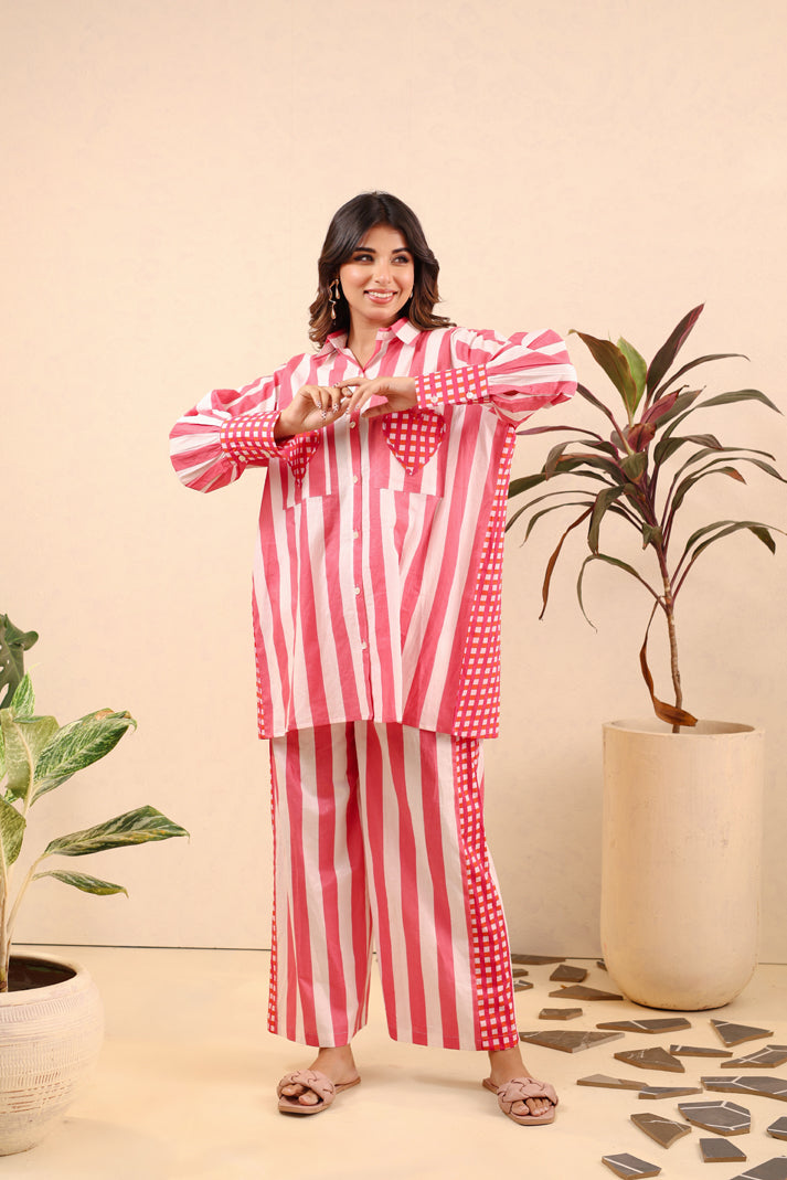 Rosé Romance Cotton Coord Set