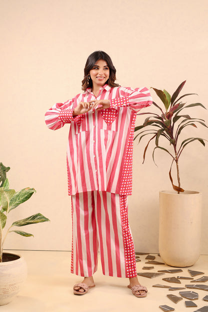 Rosé Romance Cotton Coord Set