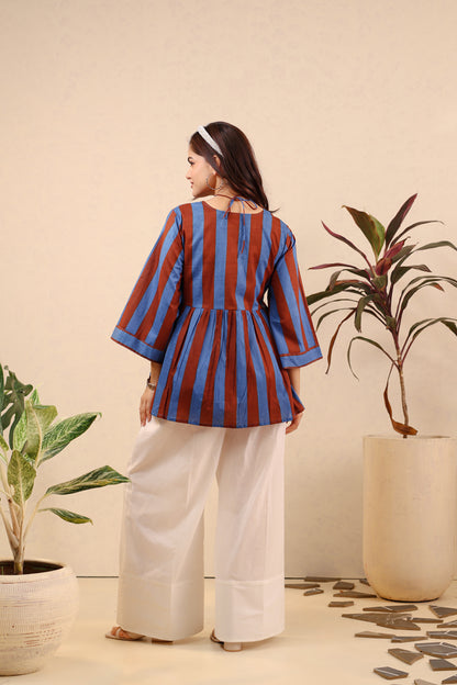 Indigo Spice Cotton Coord Set