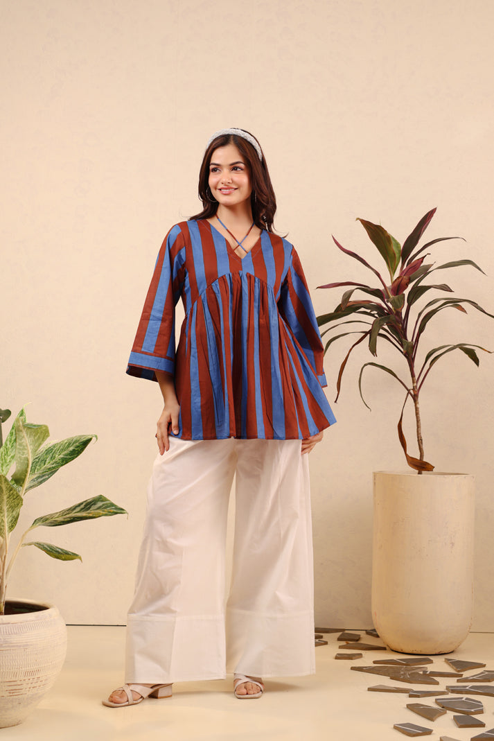 Indigo Spice Cotton Coord Set
