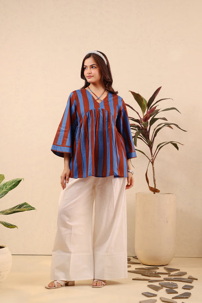 Indigo Spice Cotton Coord Set