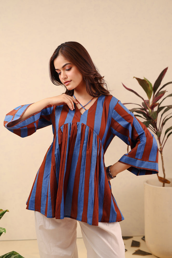 Indigo Spice Cotton Coord Set