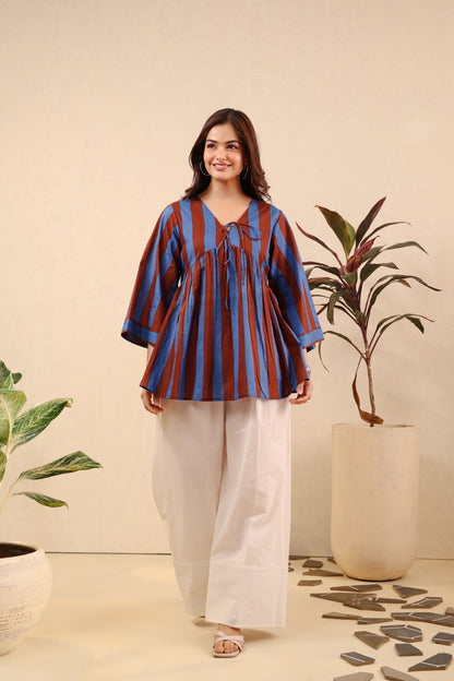 Indigo Spice Cotton Coord Set