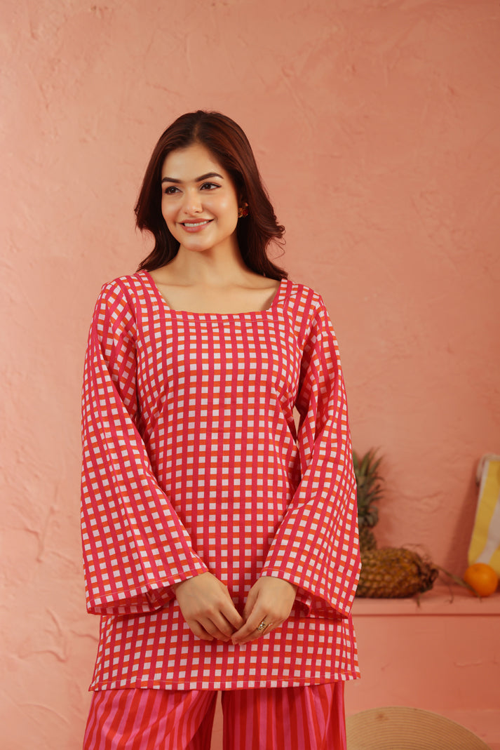 Berry Bliss Cotton Coord Set