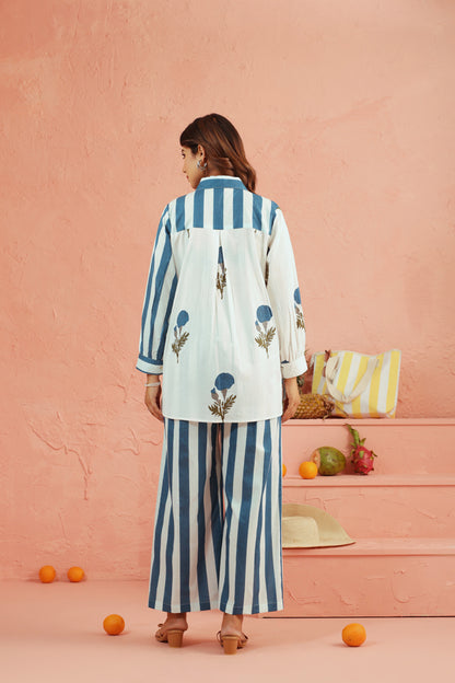 Bluebell Stripe Cotton Coord Set