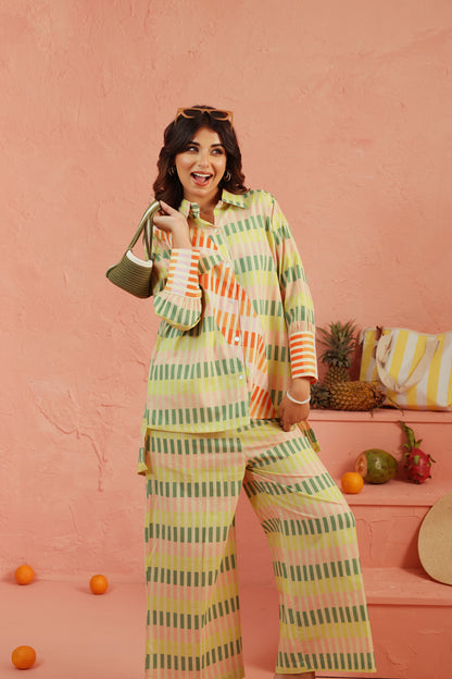 Pistachio Punch Cotton Co-ord Set