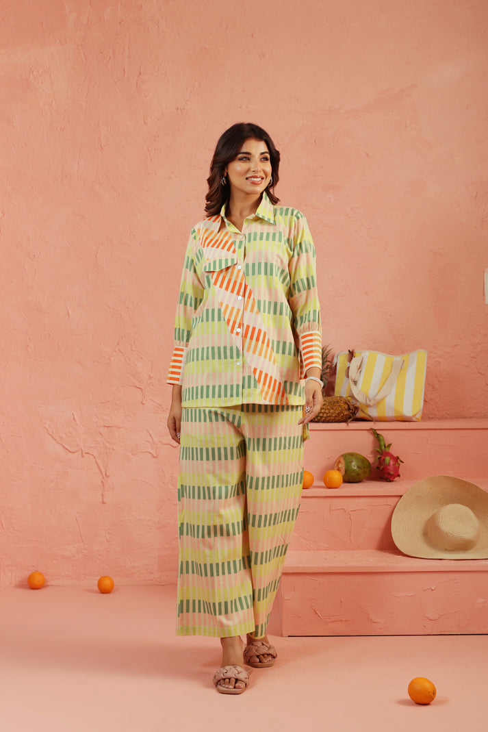 Pistachio Punch Cotton Co-ord Set