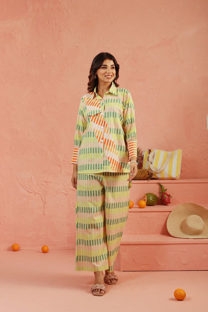Pistachio Punch Cotton Co-ord Set