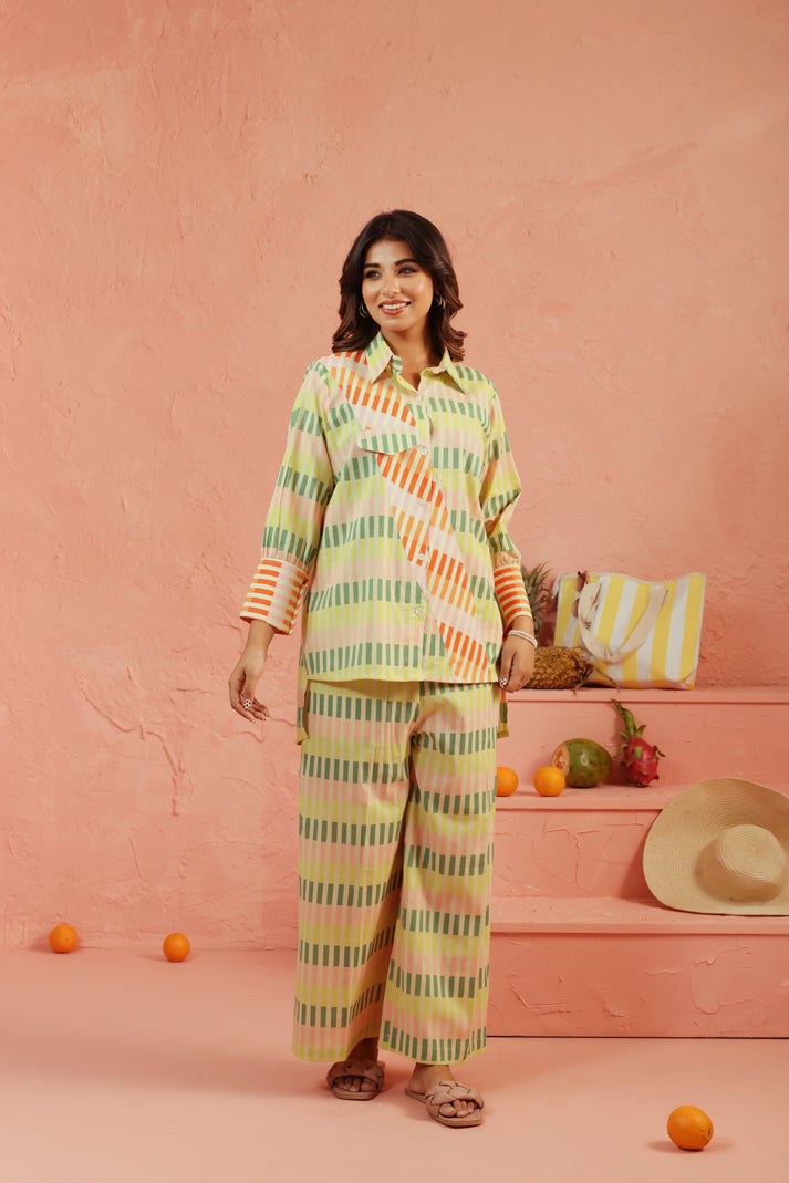 Pistachio Punch Cotton Co-ord Set