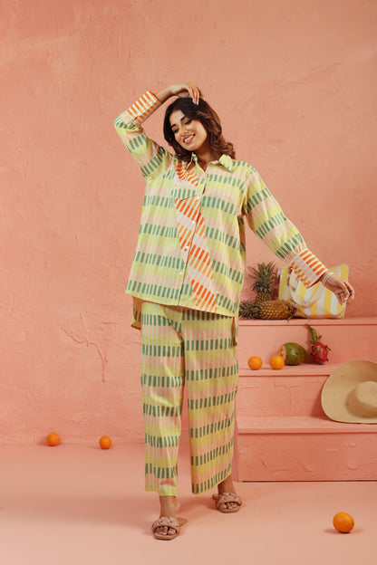 Pistachio Punch Cotton Co-ord Set