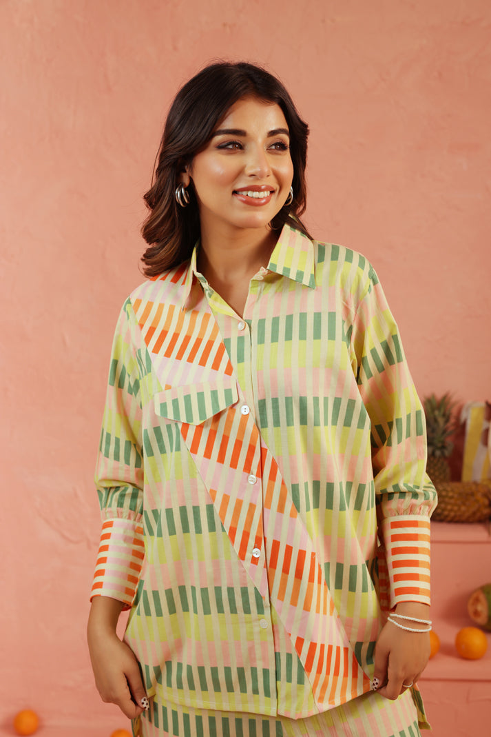 Pistachio Punch Cotton Co-ord Set