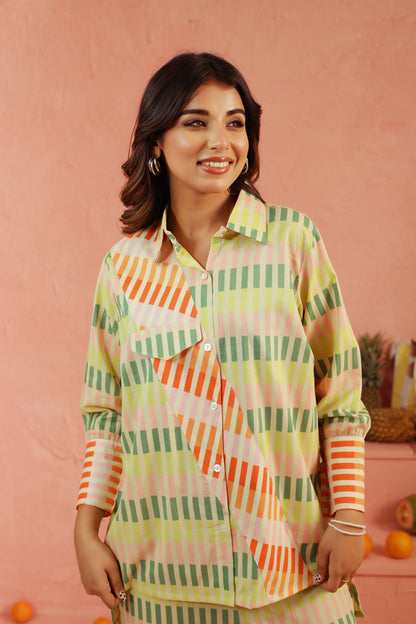 Pistachio Punch Cotton Co-ord Set