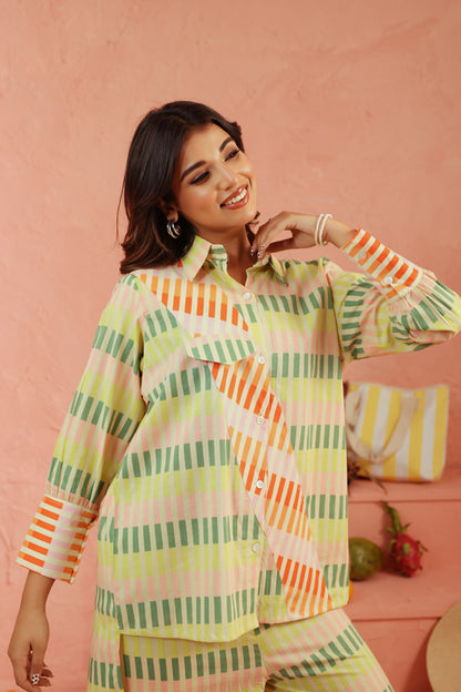 Pistachio Punch Cotton Co-ord Set