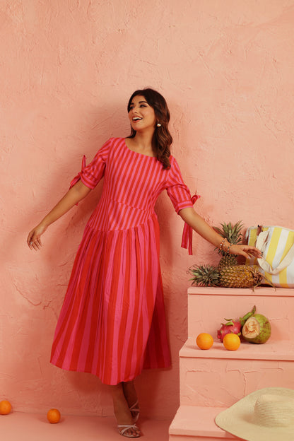 Berry Crush Cotton Dress