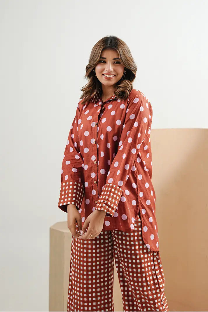 Dottie Charm Cotton Co-Ord Set