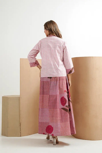 Gulabi Garden Cotton Skirt Set