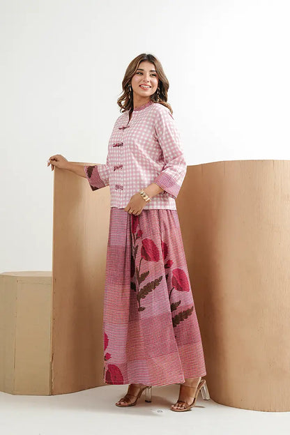 Gulabi Garden Cotton Skirt Set