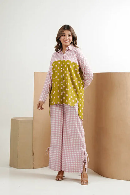 Pink Pop Polka Co-Ord Cotton Set